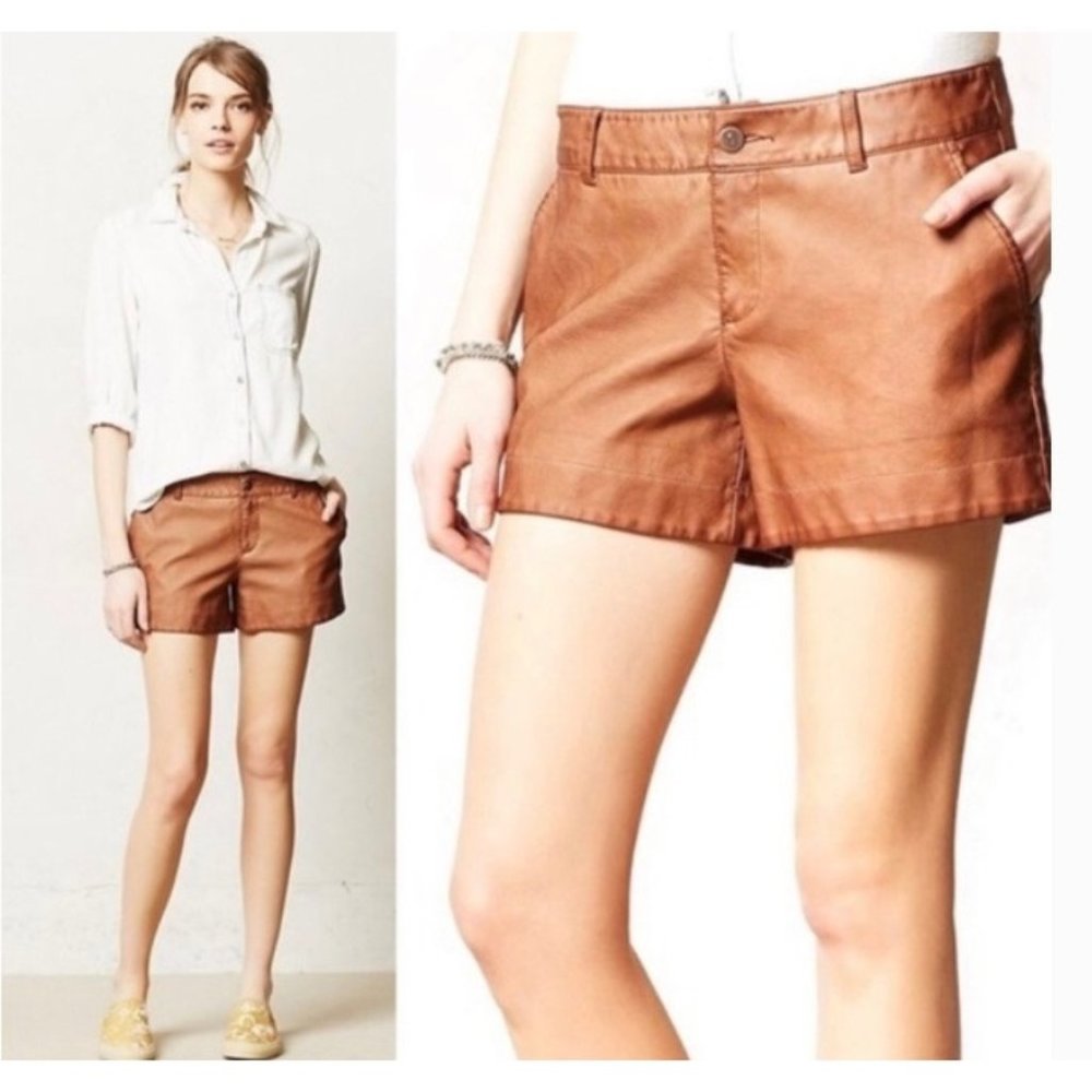 Pilcro Vegan Leather Shorts